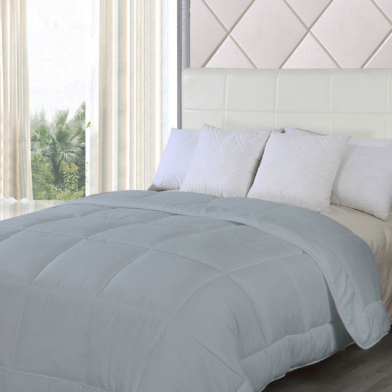 Édredon en duvet d'oie Waterford Home - 4 couleurs, Très grand, Argent