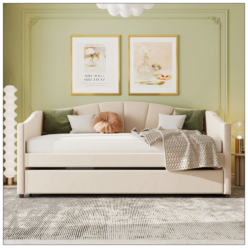 Lit de jour avec couchette, Beige