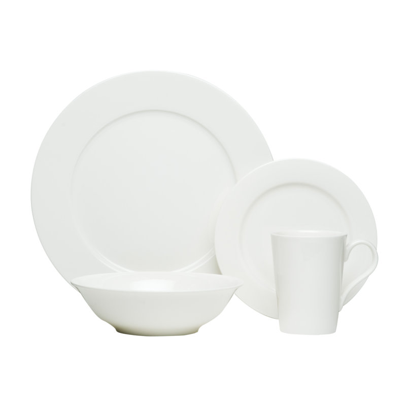 Helios Bone China Dinnerware Set 16 Piece - Service for 4