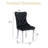 Faux Marble Dining Table Set, 69.3" Rectangular Dining Table & Tufted Velvet Chairs, Modern Kitchen Dining Room Table with Dual U-Shape Stainless Steel Base and Chairs Set-764896889-764896888