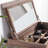 Nordic style clamshell black walnut dresser