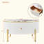 Table basse moderne avec 2 grands tiroirs de rangement Modern