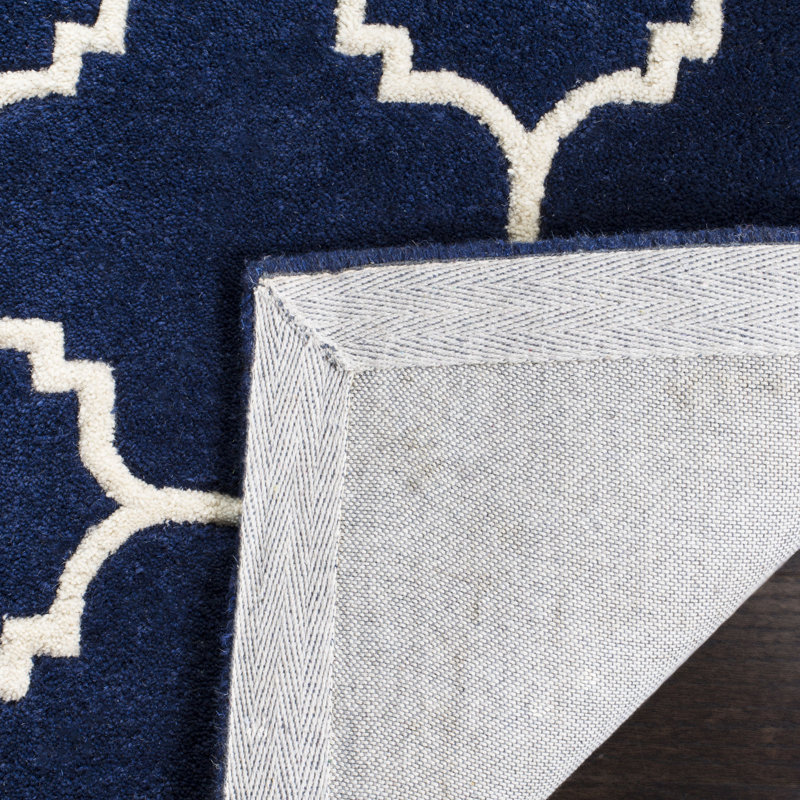 Teresita Hand Tufted Wool Geometric Rug, Square 8'9"