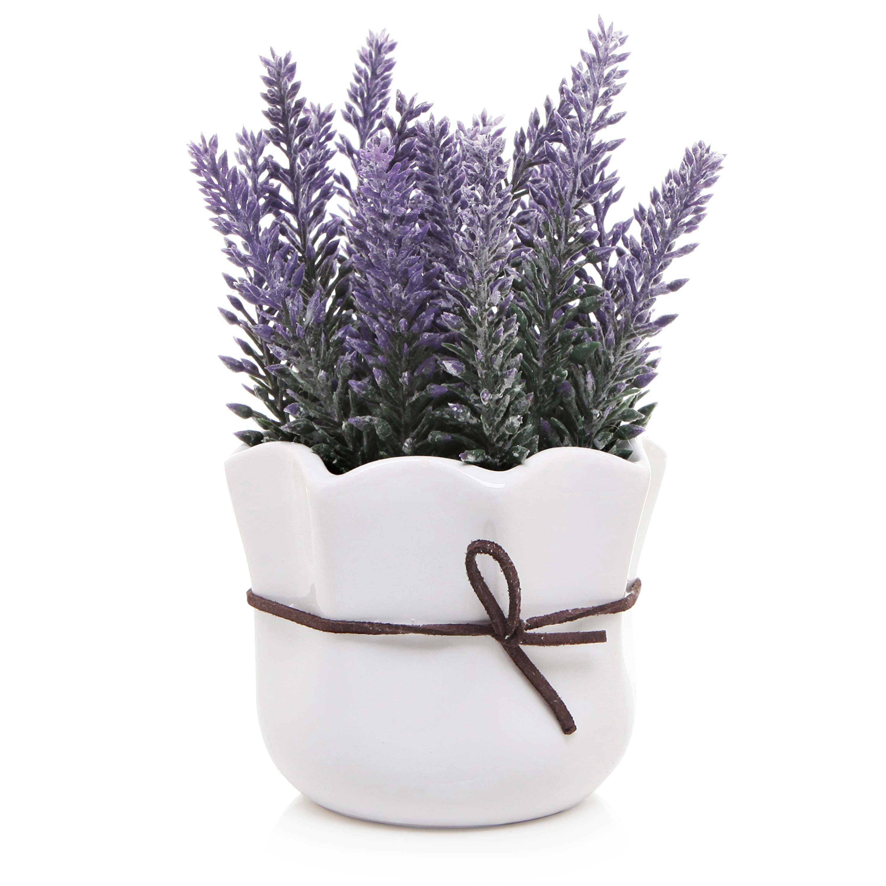 One Allium Way® Centerpiece Artificial Lavender Plant in Decorative