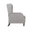 Fauteuil inclinable manuel Octa, capitonné à oreilles, gris foncé-121386575