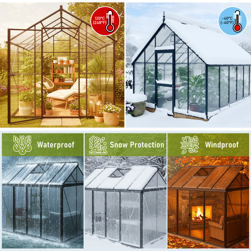 Panneau en polycarbonate 5 pi x 2 pi (6 pièces), H 60 po x l 24 po x P 0,16 po, Clear