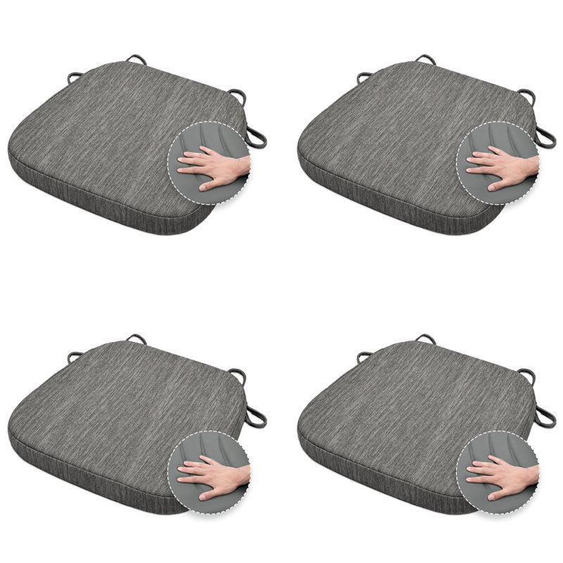 Coussin de chaise d'intérieur en mousse viscoélastique, Gris
