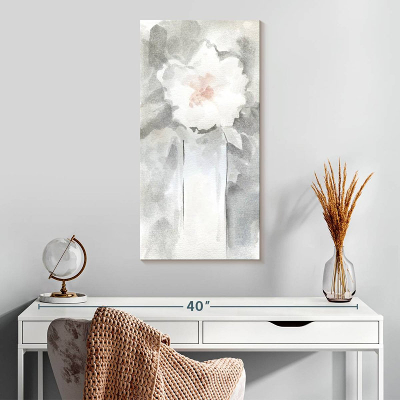 Avery Silver Blush II, 30" H x 15" W