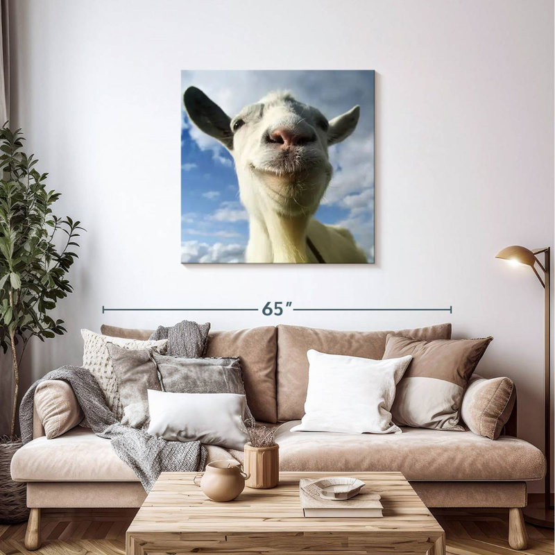 Brampt Nosy Goat, 36" H x 36" W