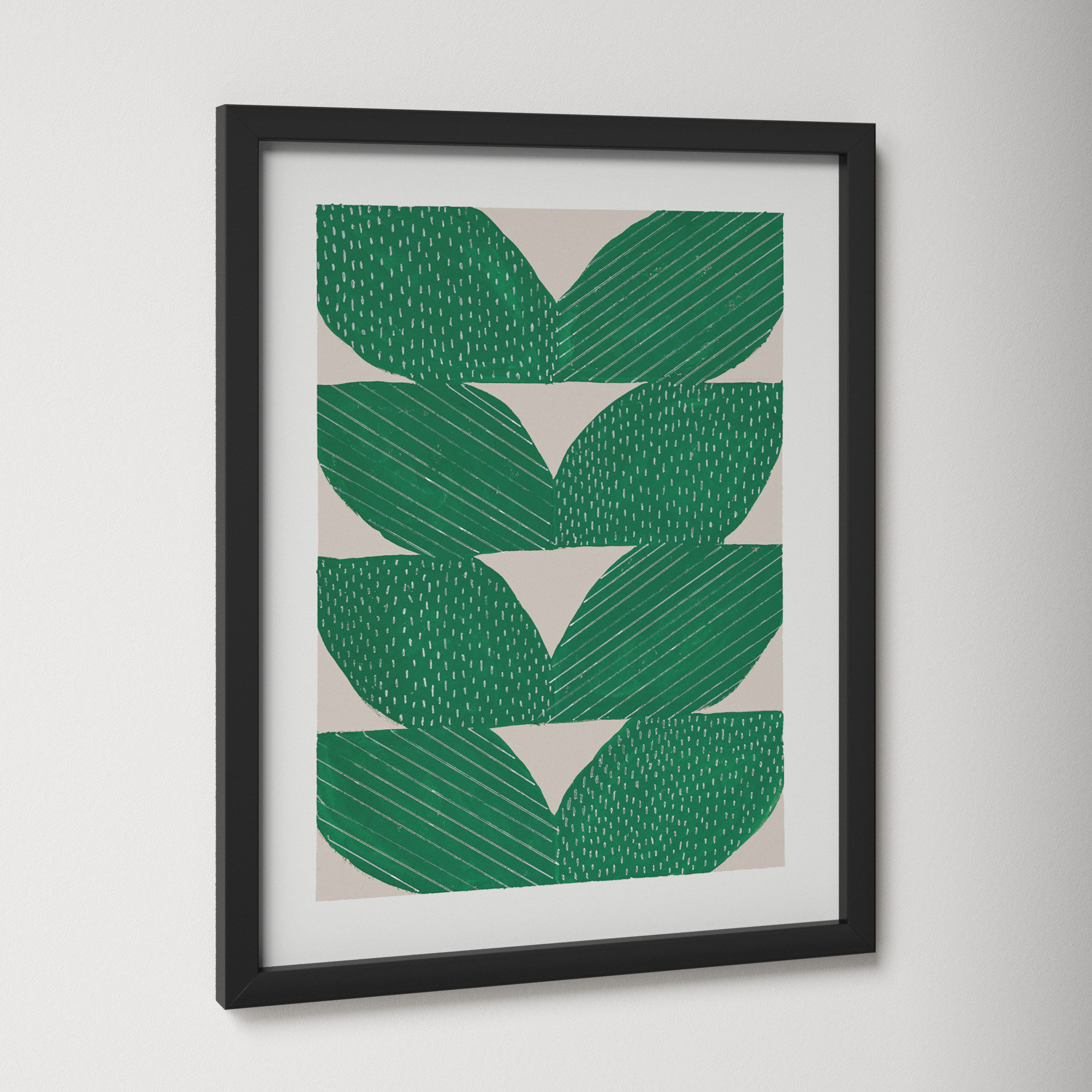 Chevron by Andrea Stokes, Black, 25" H x 20" W x 1.25" D
