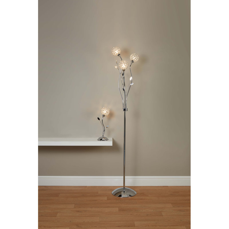 Blackmon 166cm Novelty Floor Lamp, Chrome