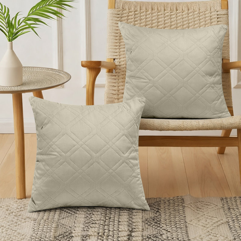 Square Cushion, Cream