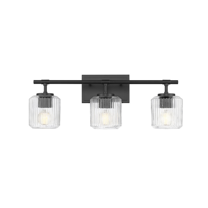 Meuble-lavabo 3 lumières Braggs, Noir mat