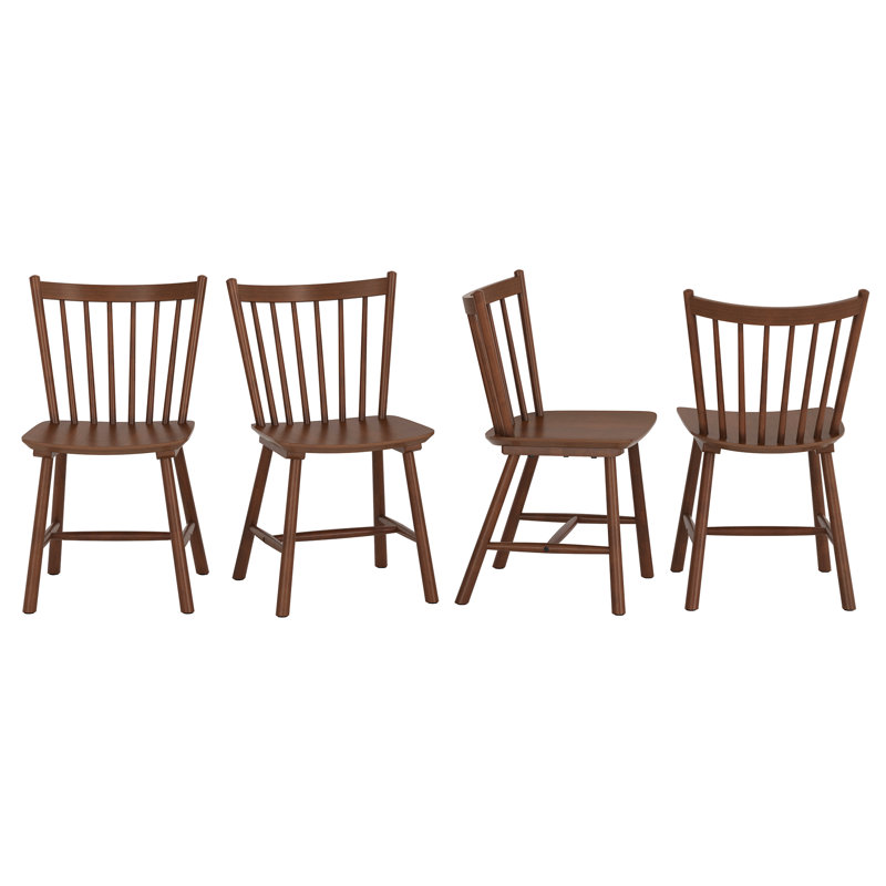 Chaise en bois massif Baylor, Brun