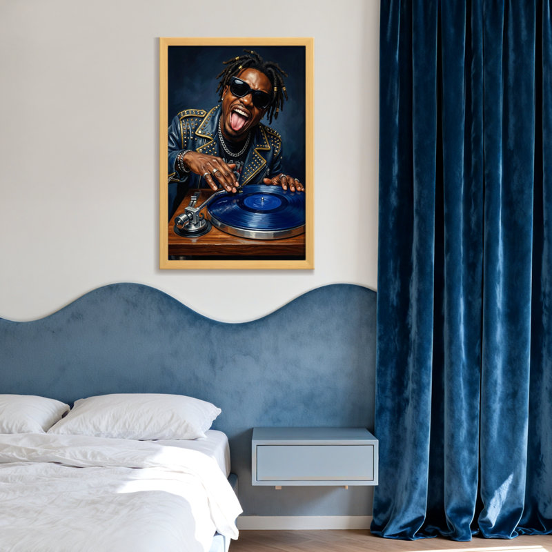 Disque vinyle avec style Fashion, H 30 po x l 20 po, Toile tendue, Ne s’applique pas