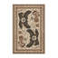 Tapis oriental traditionnel beige lavable à la machine Bergland - reliure beige-519761683