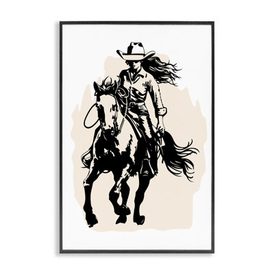 Saddle Sisters Girl Giclee Art by Andrea Haase
