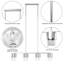 Luminaire suspendu linéaire moderne en métal et verre à 4 lumières 36 "avec tige ajustable pour îlot de cuisine Kailyn-666859626