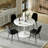 31.5 White Round Pedestal Dining Table
