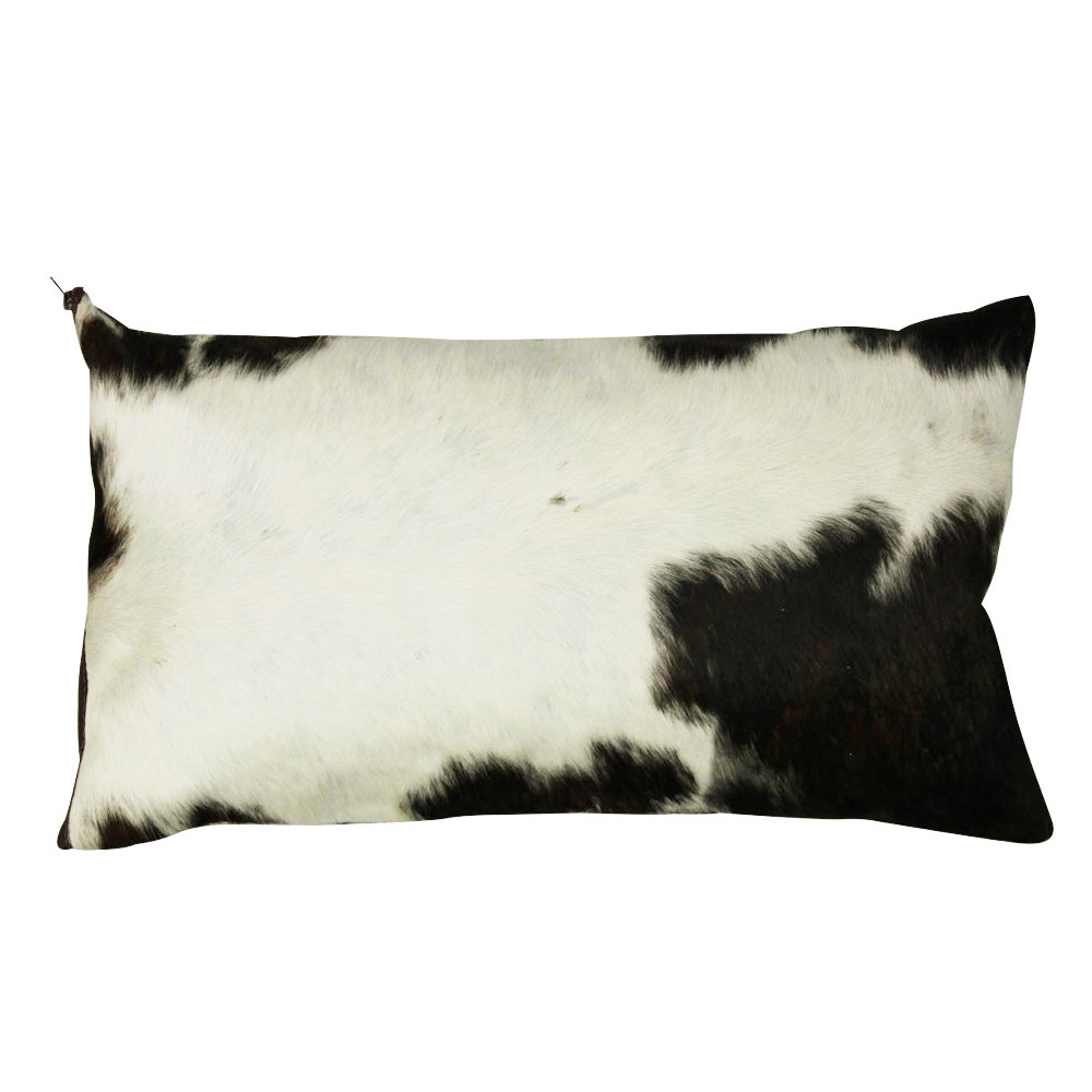 Cowhide sales lumbar pillow