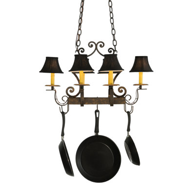 Elara Handcrafted 6 Light Pot Rack