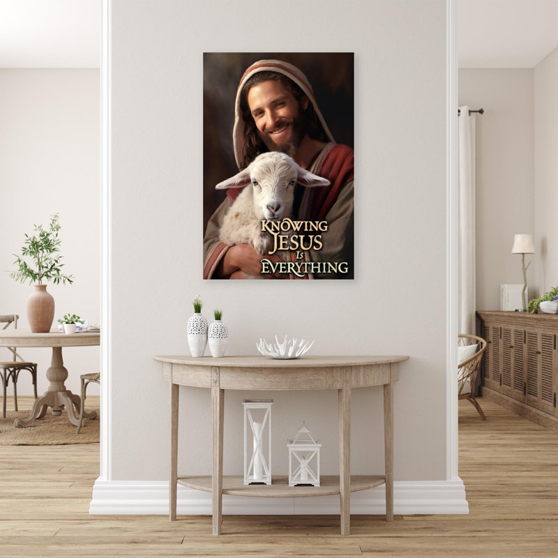 «Knowing Jesus Is Everything», impression sur toile, H 36 po x l 24 po x P 1,25 po