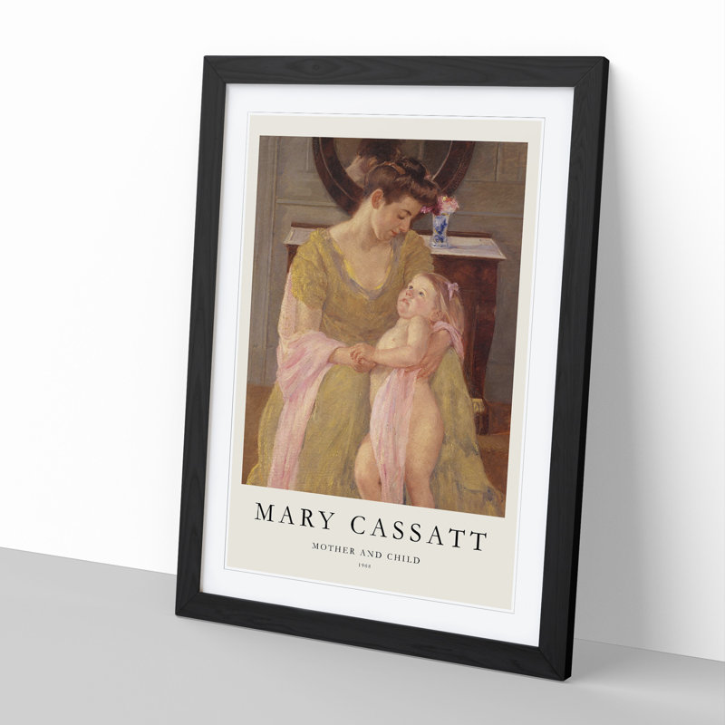Mother and Child Vol.6 by Mary Cassatt - Picture Frame Painting, 65cm H x 48cm W x 2cm D