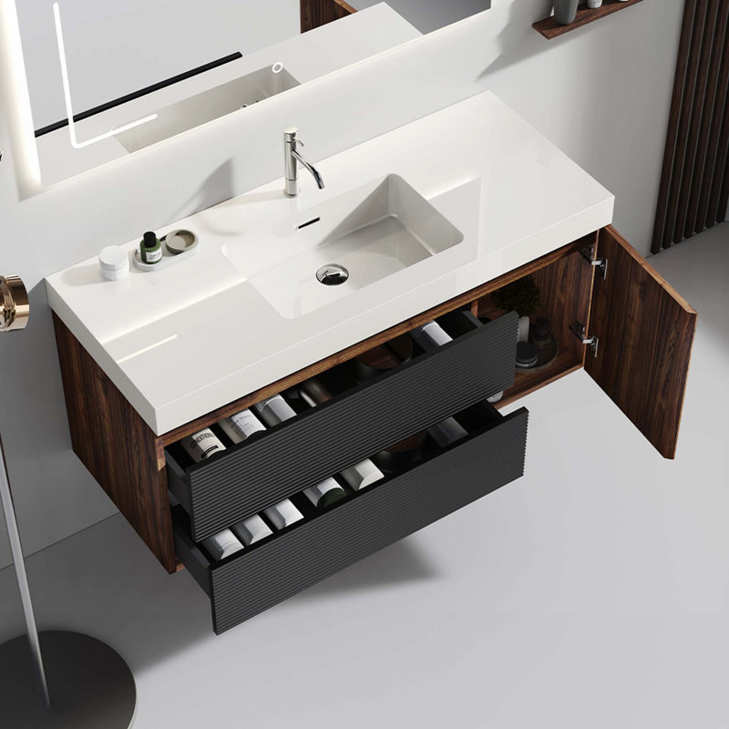 Meuble-lavabo moderne avec caractéristiques avancées et design élégant
