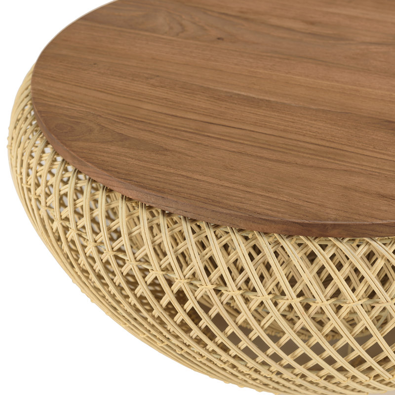 Aadhish Coffee Table, 31cm H x 66cm W x 66cm D, Beige