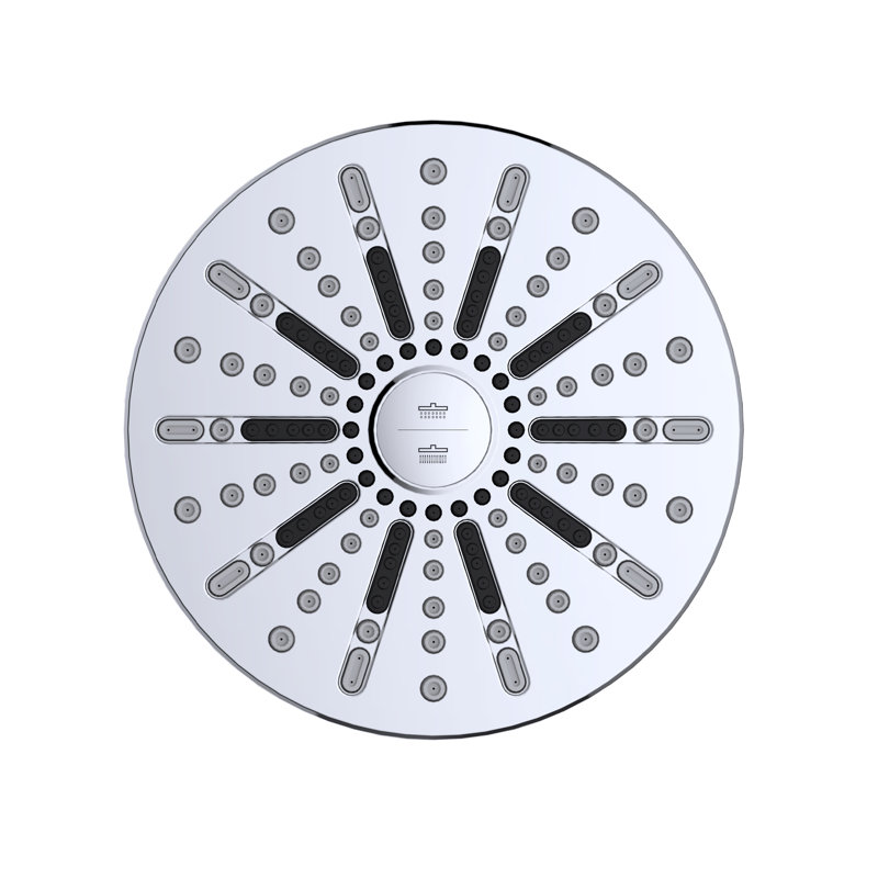 Ian Multi Function Adjustable Shower Head, Polished Chrome