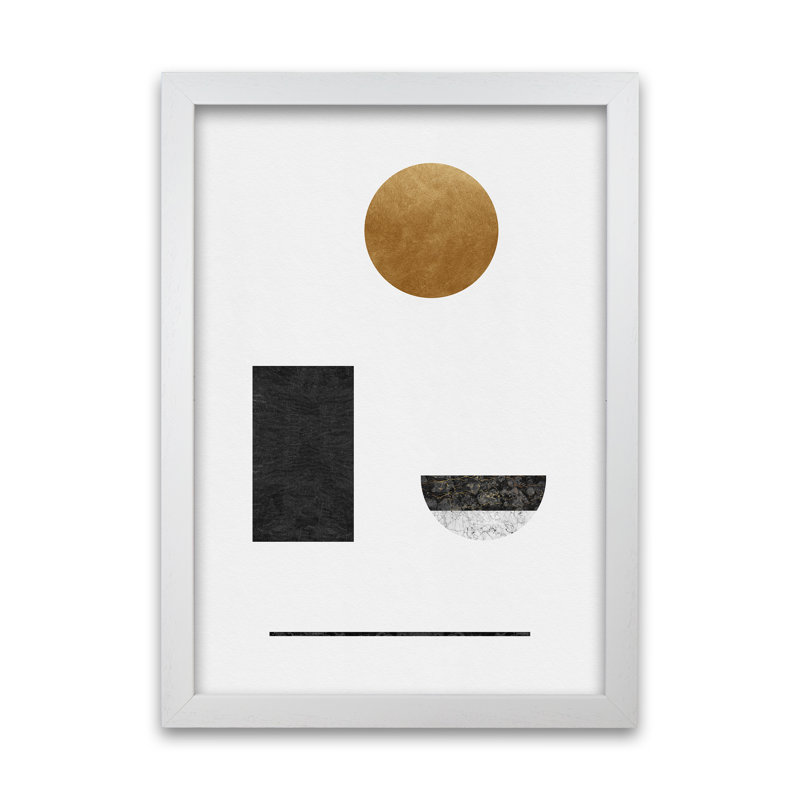 Orara Abstract Geometric I - Print, White Framed, 42cm H x 29cm W x 1cm D