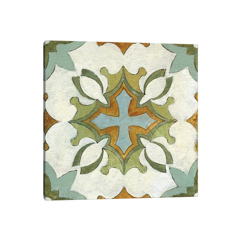 Tuile de l'Ancien Monde, H 26 po x l 26 po x P 1,5 po, Toile tendue, Aucun mat