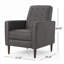 Fauteuil inclinable FlowLuxe Mid-Century, tissu d'ameublement rembourré simple en microfibre de luxe pour le salon-262658365