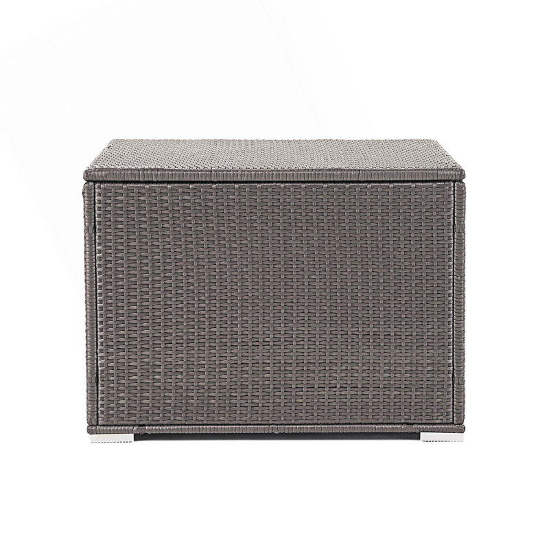 Petit banc, boîte de rangement extérieure avec cadre en fer