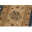Tapis bleu / ivoire en laine noué à la main 9 pi 2 po x 13 pi 1 po Abbigail Southwestern