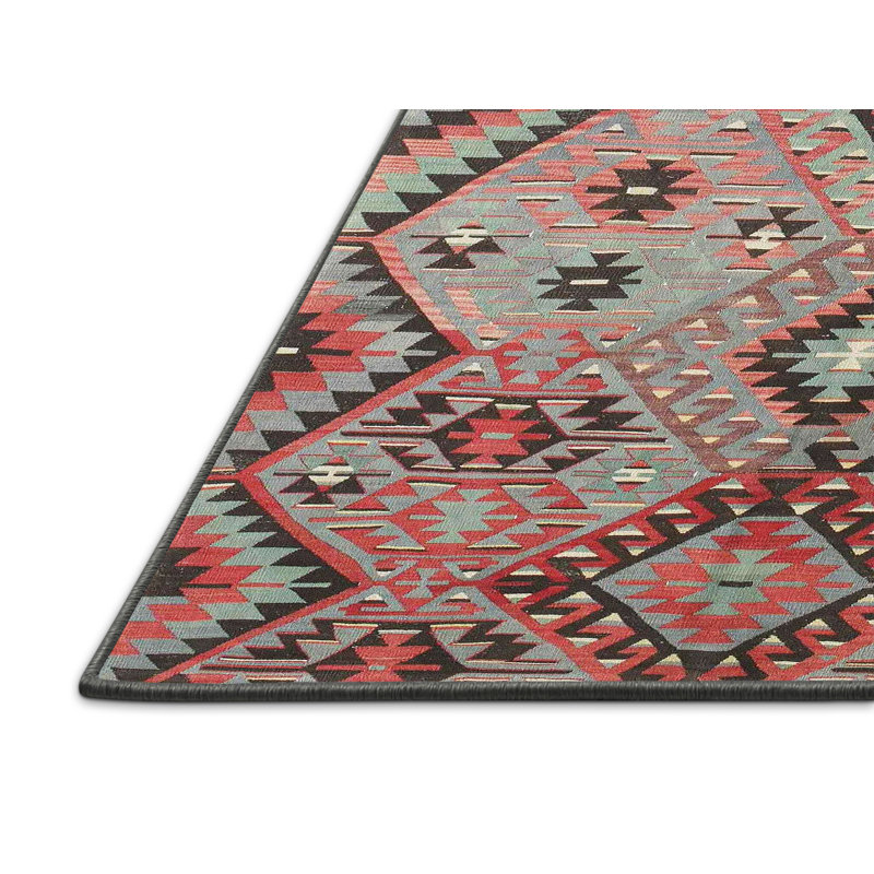 Tapis à aire brune contemporaine, Rectangle 5 pi x 7 pi