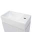 Meuble-lavabo 18,6 po avec lavabo, meuble-lavabo avec tablette à deux niveaux, orienté vers la gauche ou vers la droite-104923162