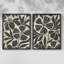 Linocut Garden I-Premium, impression encadrée - prête à être accrochée - aucun clou requis - aucun clou requis-1770363557-1770363555