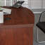 Ensemble bureau d'angle Bowfront Executive, fini rouge