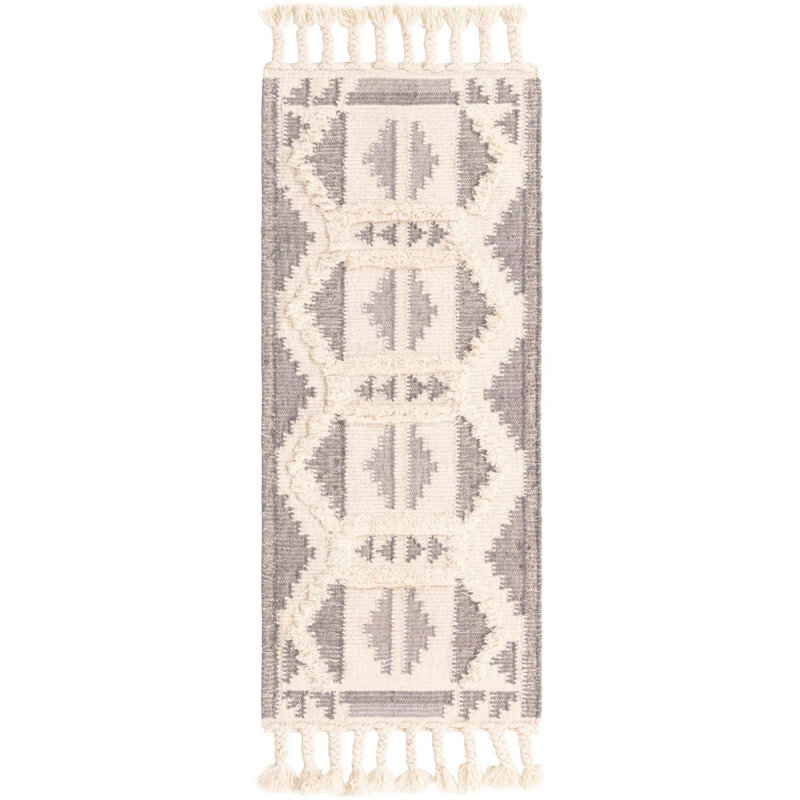 Allivia Wool Abstract Indoor Rug, Runner 2' x 5'