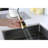 Gold Kitchen Faucets With Pull Down Sprayer, Kitchen Sink Faucet With Pull Out Sprayer, Fingerprint Resistant, Single Hole Deck Mount, Single Handle Copper Kitchen Faucet,-117581059