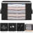 Large Storage Bags, 6 Pack Clothes Storage Bins Foldable Closet Organizers Storage Containers With Durable Handles Thick Fabric For Blanket Comforter Clothing Bedding 90 L (Black)-121788921