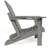 Besteiro Adirondack HDPE Foldable Chair Wood Texture  With Cup Holder-109867486