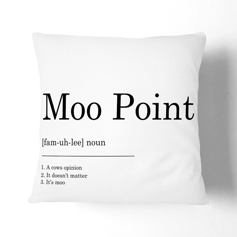 Square Cushion, 55cm H x 55cm W x 20cm D, White