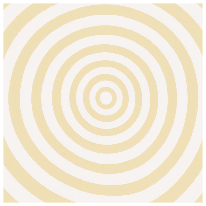 Concentric Beige Circles Shower Curtains Extra Long, L 70 po x H 72 po