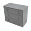 Lit mezzanine simple gris avec armoire et bureau portable, robuste et polyvalent-1790438255