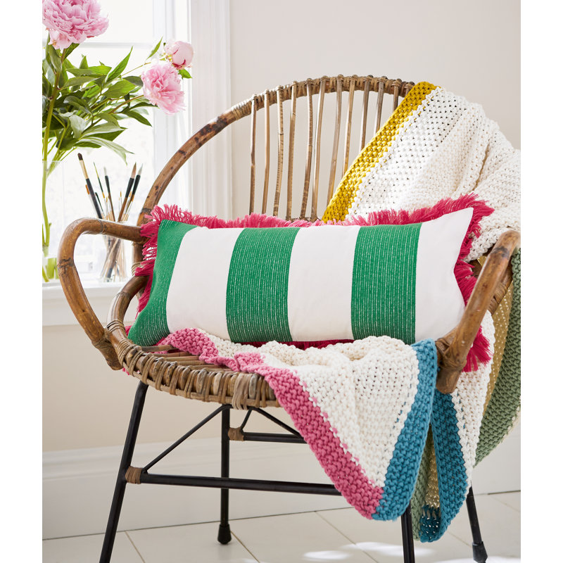 Hydrangea Floral Cushion 30x60cm Multi