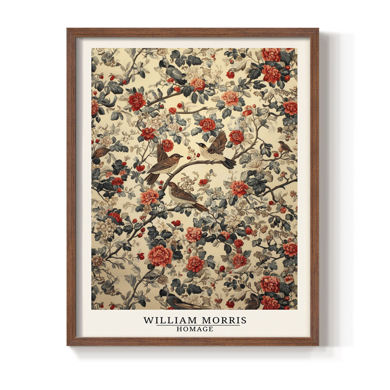 Imprimé encadré - Bois massif, 15" H x 12" W, Noyer