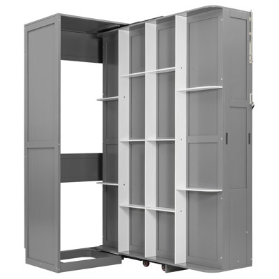 Lit escamotable avec supports de rangement cachés, lit mural multifonctionnel peu encombrant pour le bureau à domicile et les petites pièces