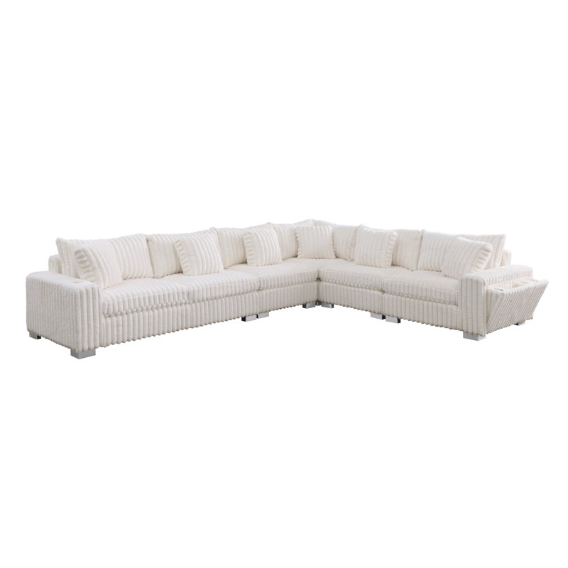 Canapé modulaire Snuggle Station, Crème
